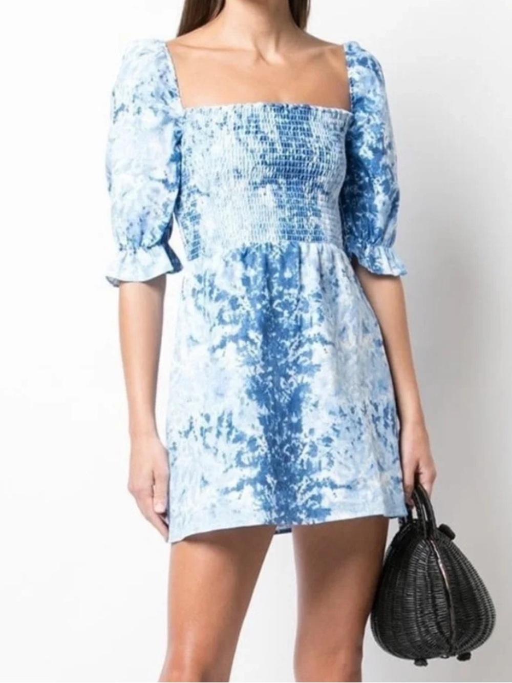 Reformation Tie Dye Linen Dress